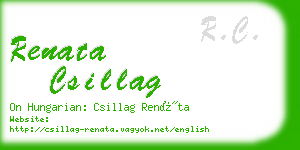 renata csillag business card